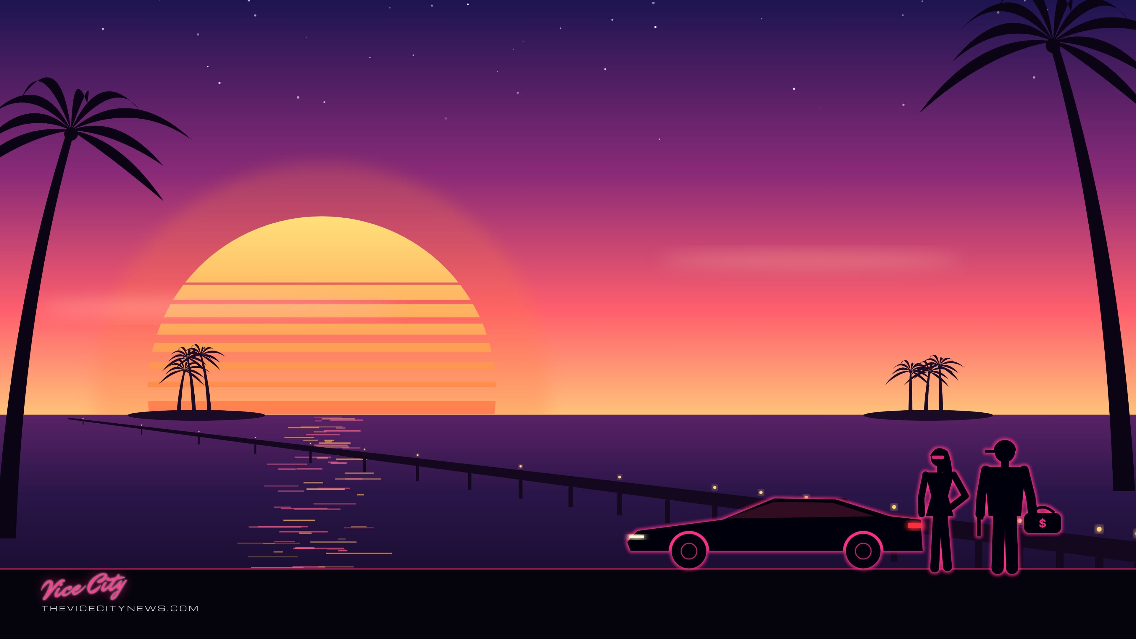 Keys sunset — desktop wallpaper